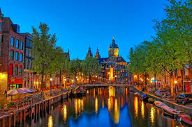 Amsterdam canal at night — Netherlands